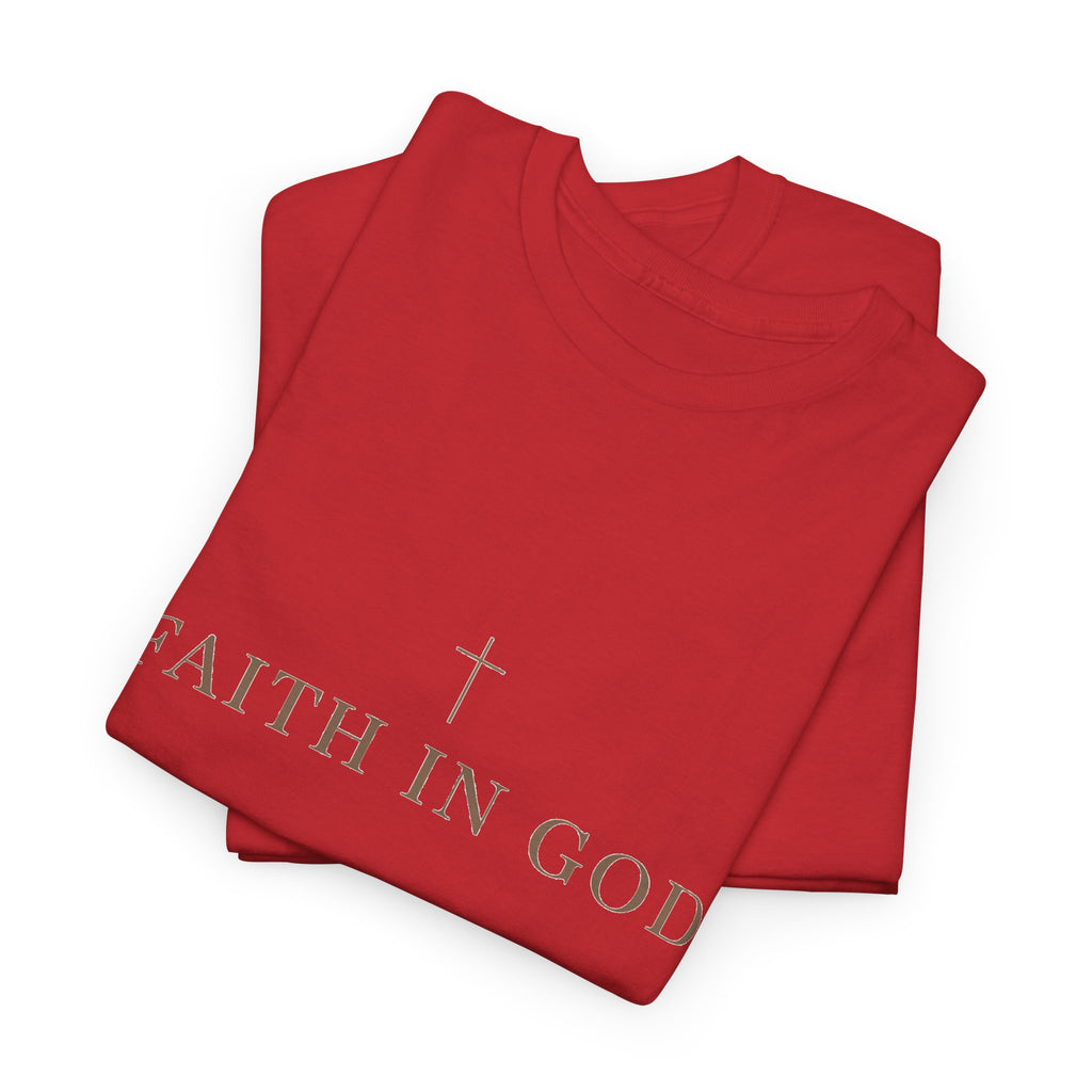 Saints Supply Co - Faith in God Graphic Tee - Red