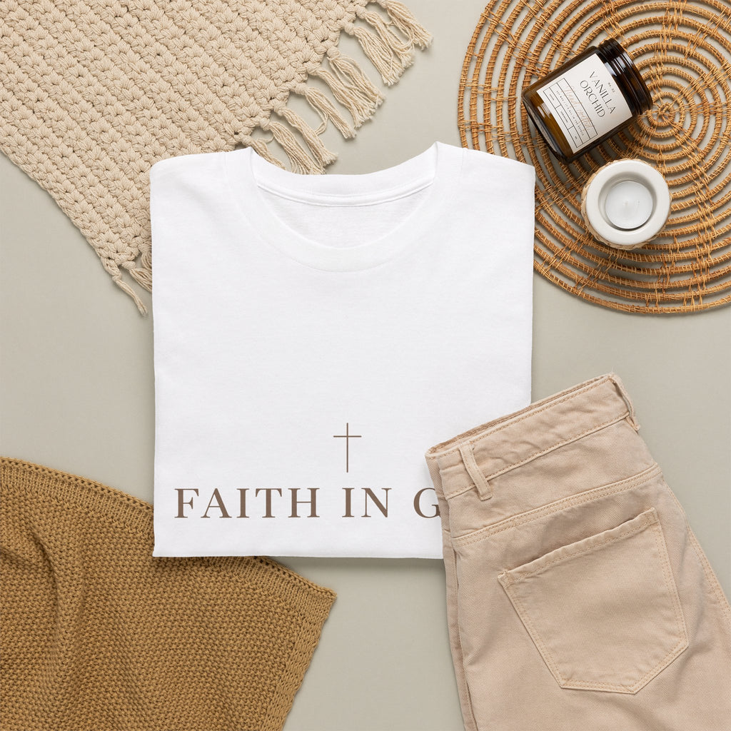 Saints Supply Co - Faith in God Graphic Tee - White