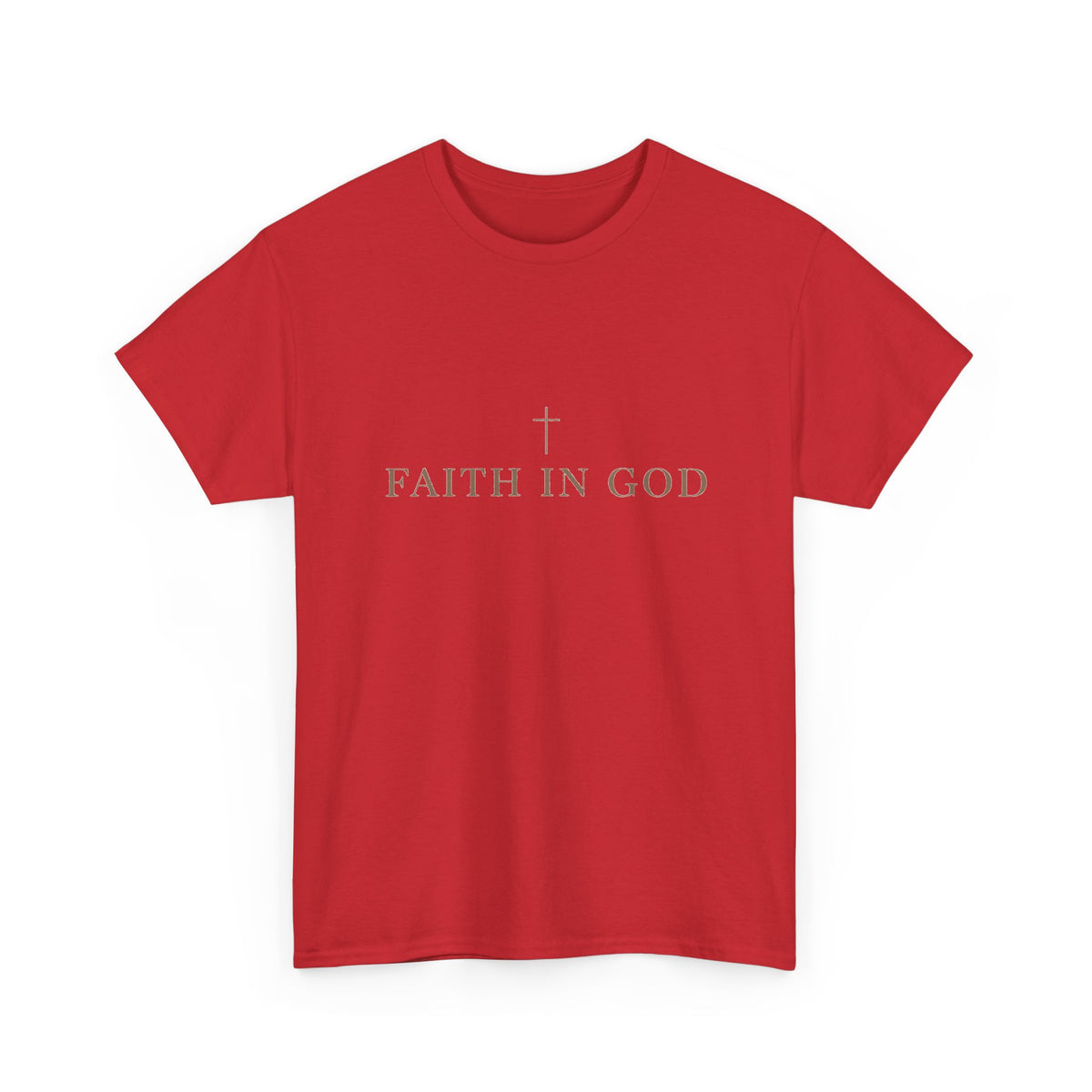 Saints Supply Co - Faith in God Graphic Tee - Red