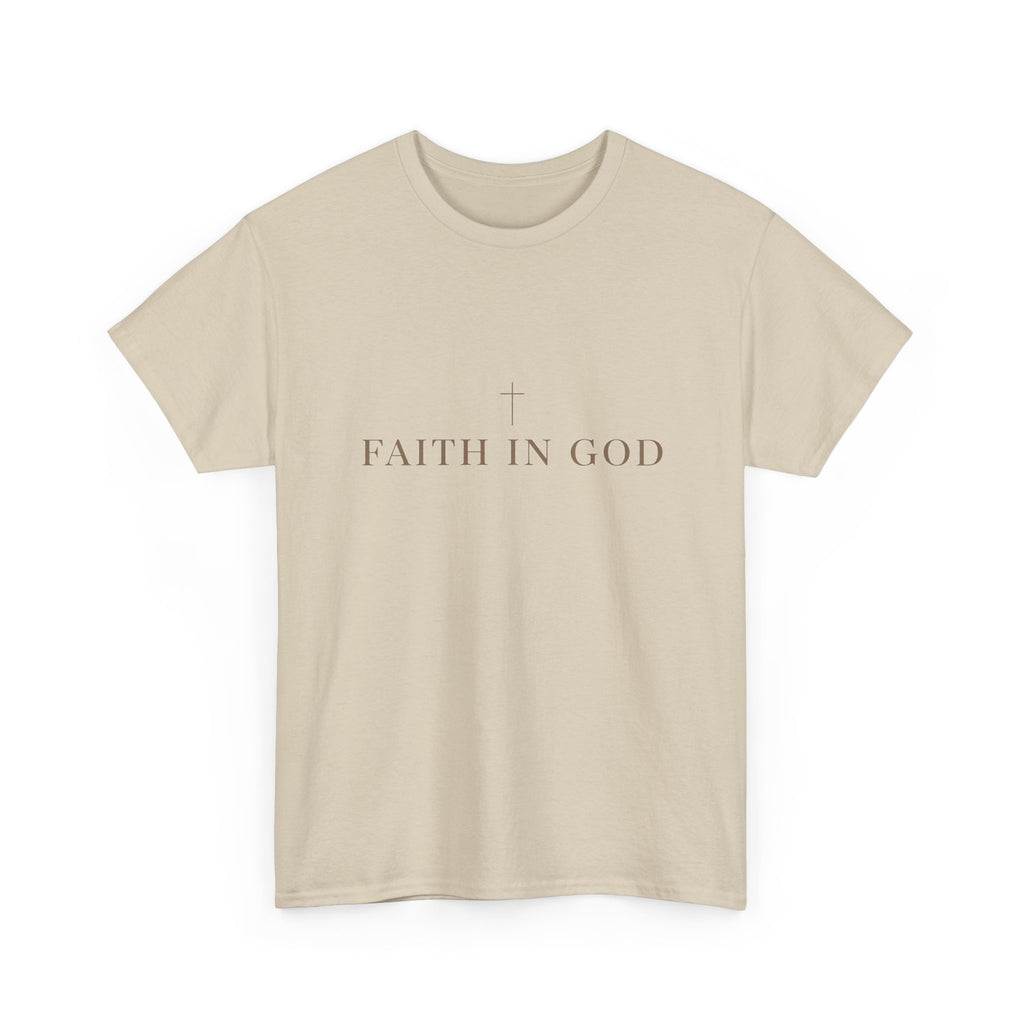 Saints Supply Co - Faith in God Graphic Tee - Sand
