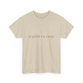 Saints Supply Co - Faith in God Graphic Tee - Sand