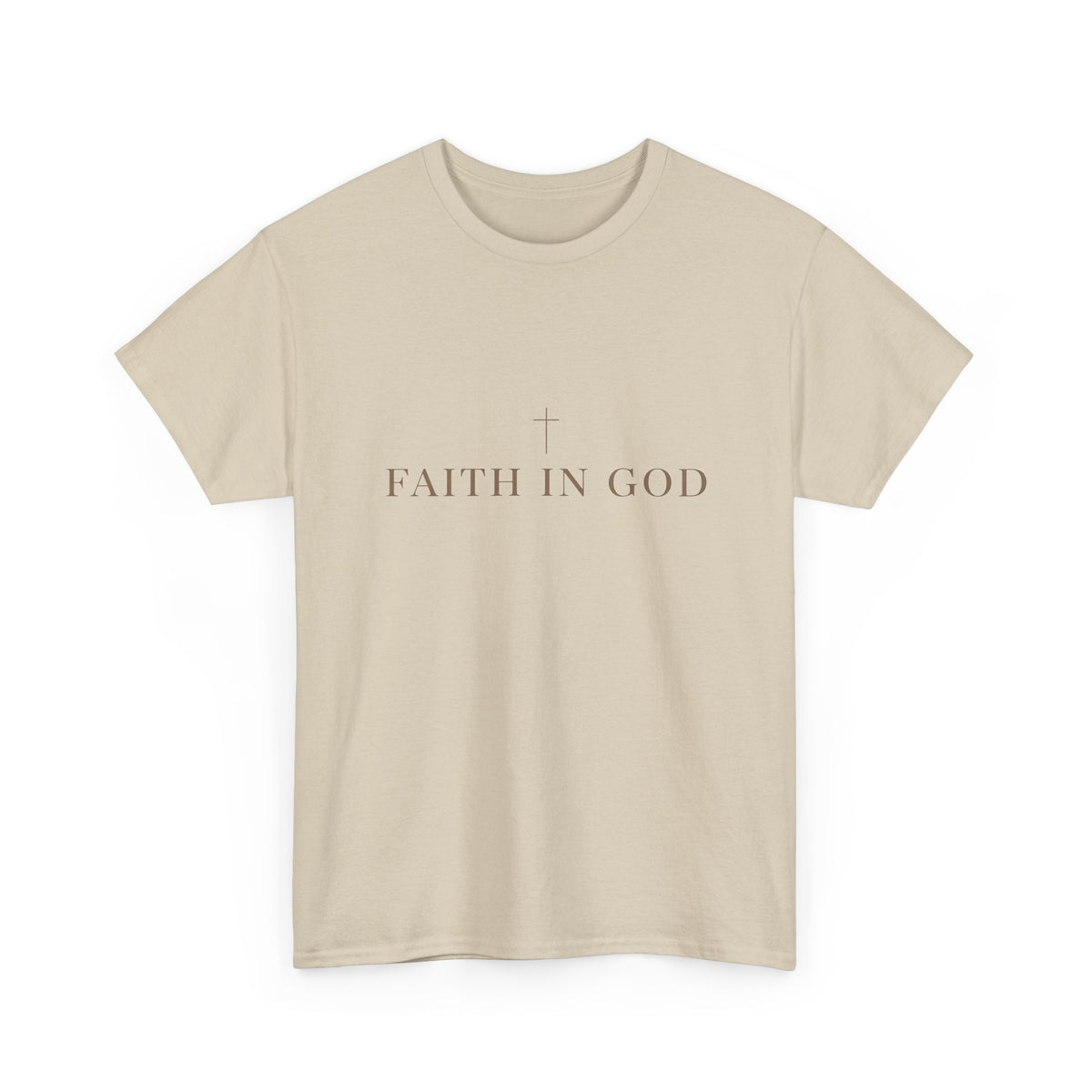 Saints Supply Co - Faith in God Graphic Tee - Sand
