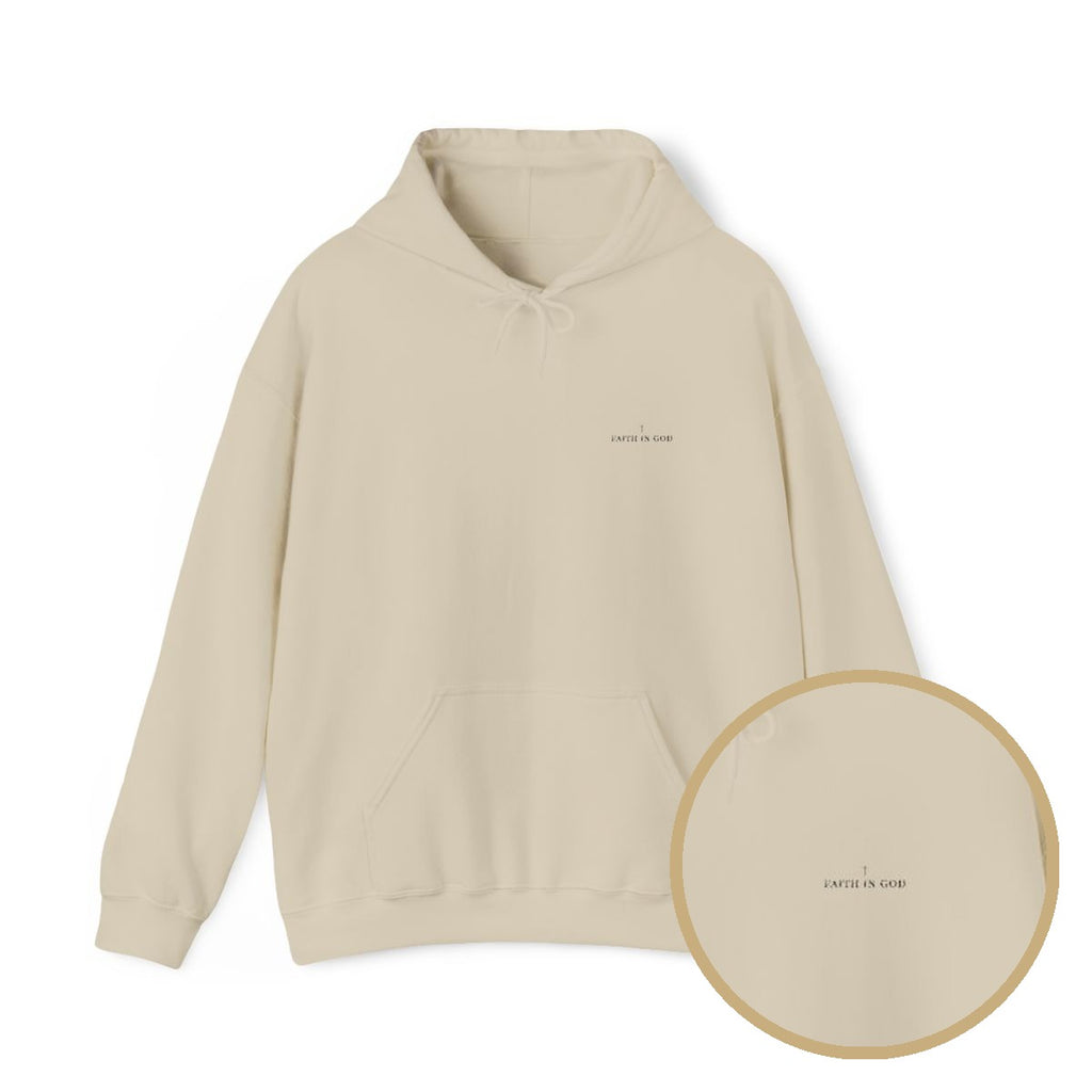 Saints Supply Co - Signature Black Logo Embroidered Hoodie - Sand