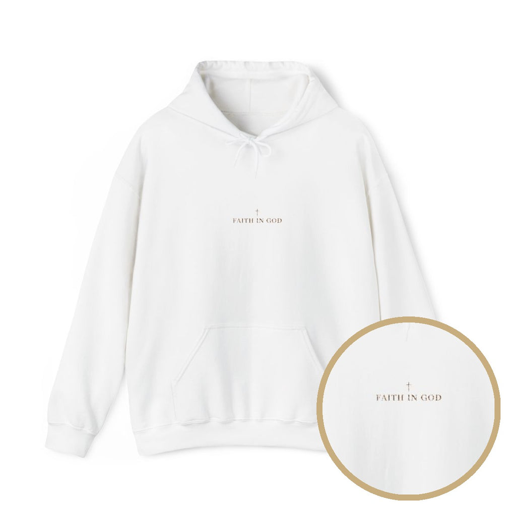 Saints Supply Co - Center Embroidery Hoodie - White