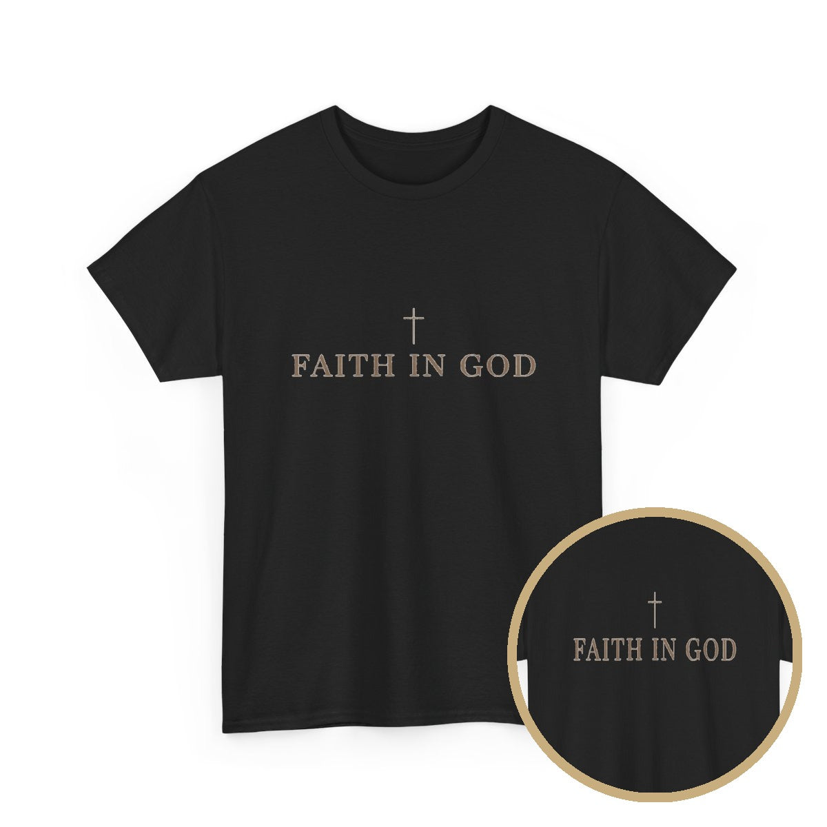 Saints Supply Co - Faith in God Graphic Tee - Black