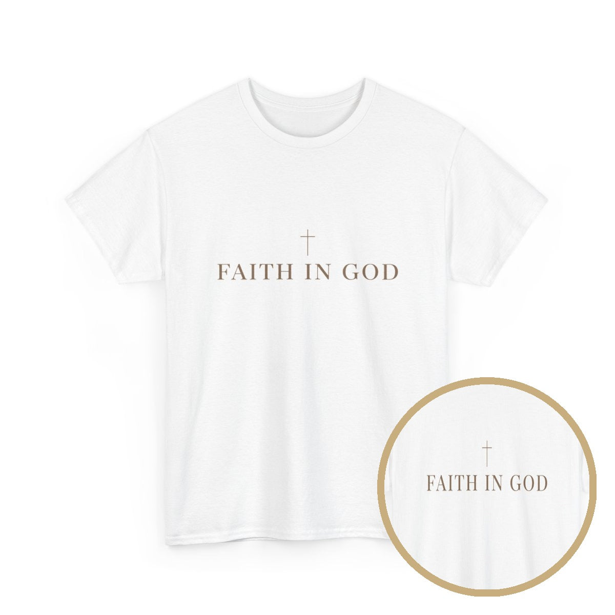Saints Supply Co - Faith in God Graphic Tee - White