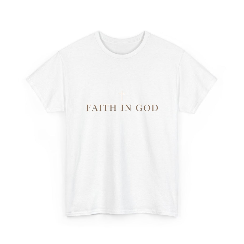 Saints Supply Co Faith in God graphic tee, White, front view