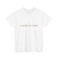 Saints Supply Co Faith in God graphic tee, White, front view