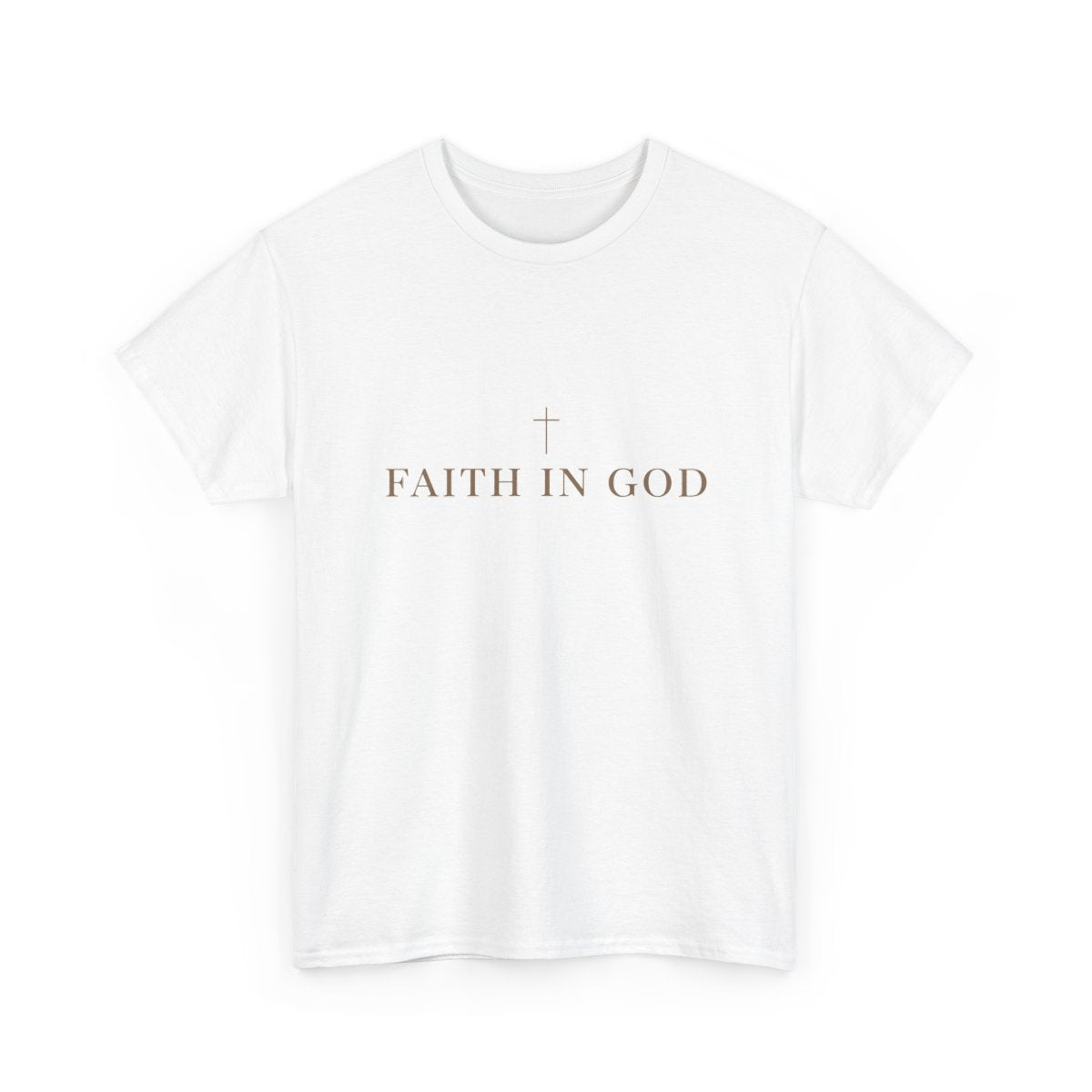 Saints Supply Co Faith in God graphic tee, White, front view