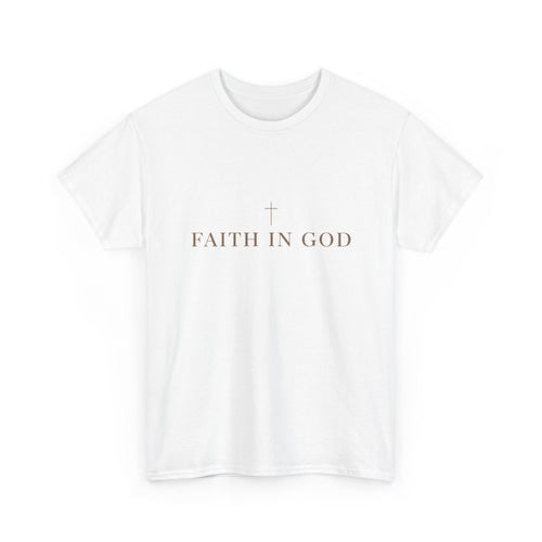 Saints Supply Co Faith in God graphic tee, White, front view