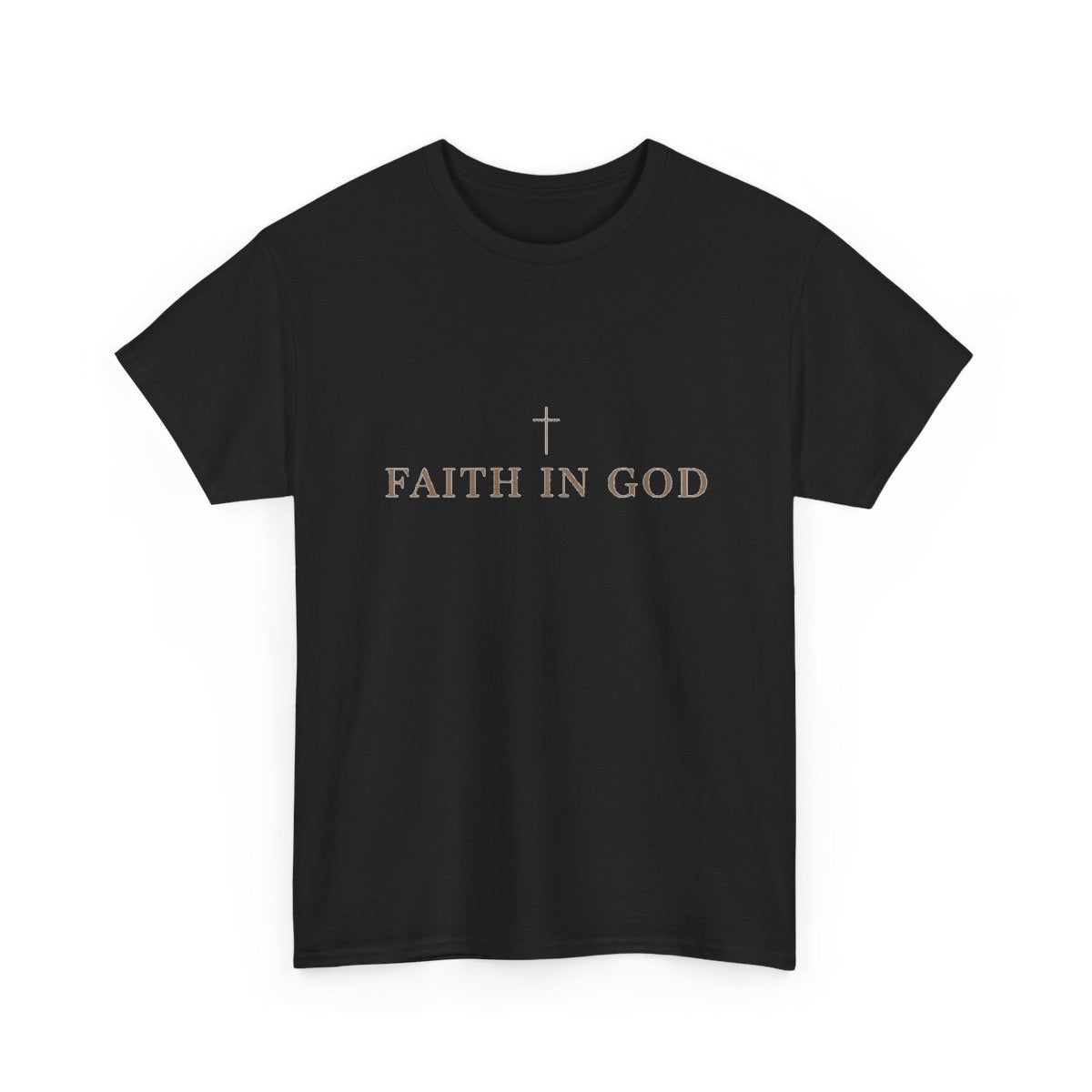 Saints Supply Co Faith in God graphic tee, Black, front view