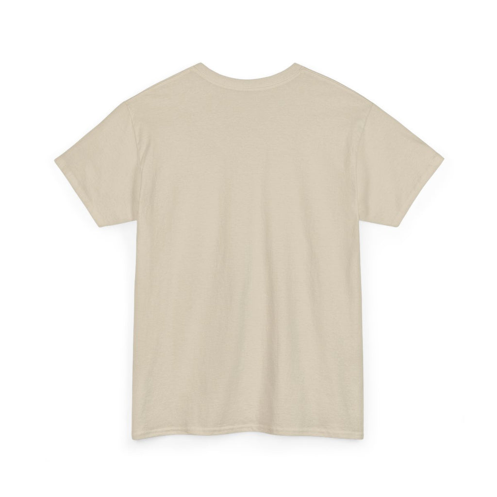 Saints Supply Co Faith in God graphic tee, Sand, back view