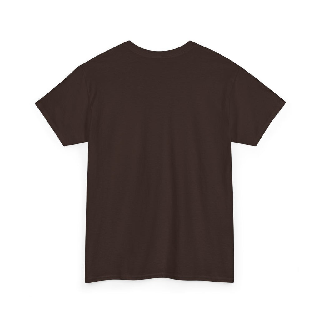 Saints Supply Co Faith in God graphic tee, Dark Chocolate, back view