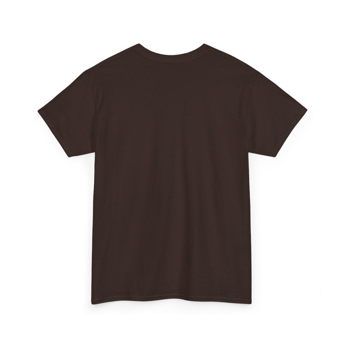 Saints Supply Co Faith in God graphic tee, Dark Chocolate, back view